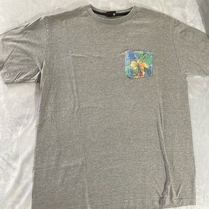 Volcom pocket t shirt floral pattern xl